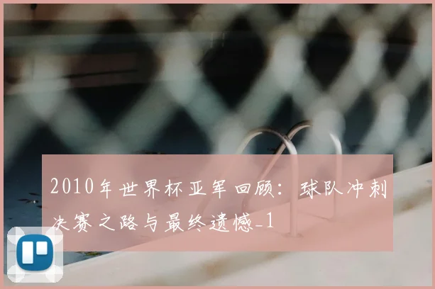 2010年世界杯亚军回顾:球队冲刺决赛之路与最终遗憾_1